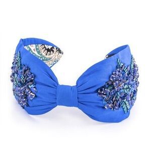 NamJosh Cobalt Blue Embellished Headband